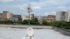 福岡市西区でアンテナ工事